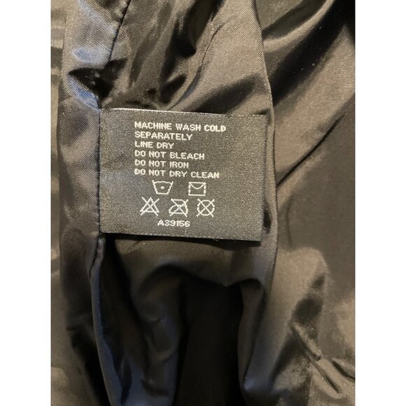 Centigrade Black Quilted Long Down Blend Filled Full Zip Coat Sz XL - Picture 13 of 14